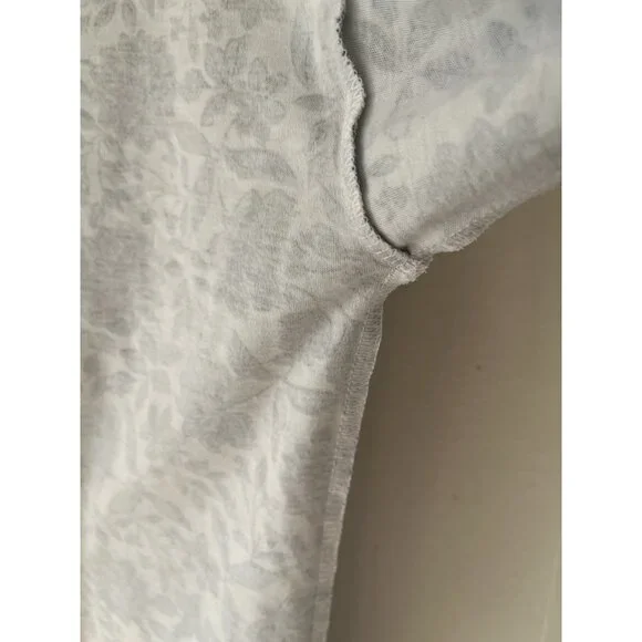 J. Jill Simply Supima Cotton tunic top medium floral 3/4 sleeve Boho casual - Picture 3 of 10